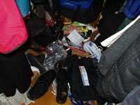 cluttered floor