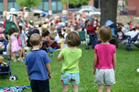 Crowd at an outdoor event