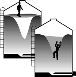 Grain in bulk storage
