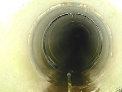 Inside a storm drain