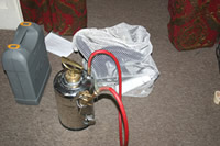 Equipment on floor