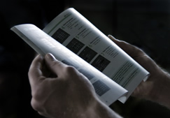 hands holding a training manual